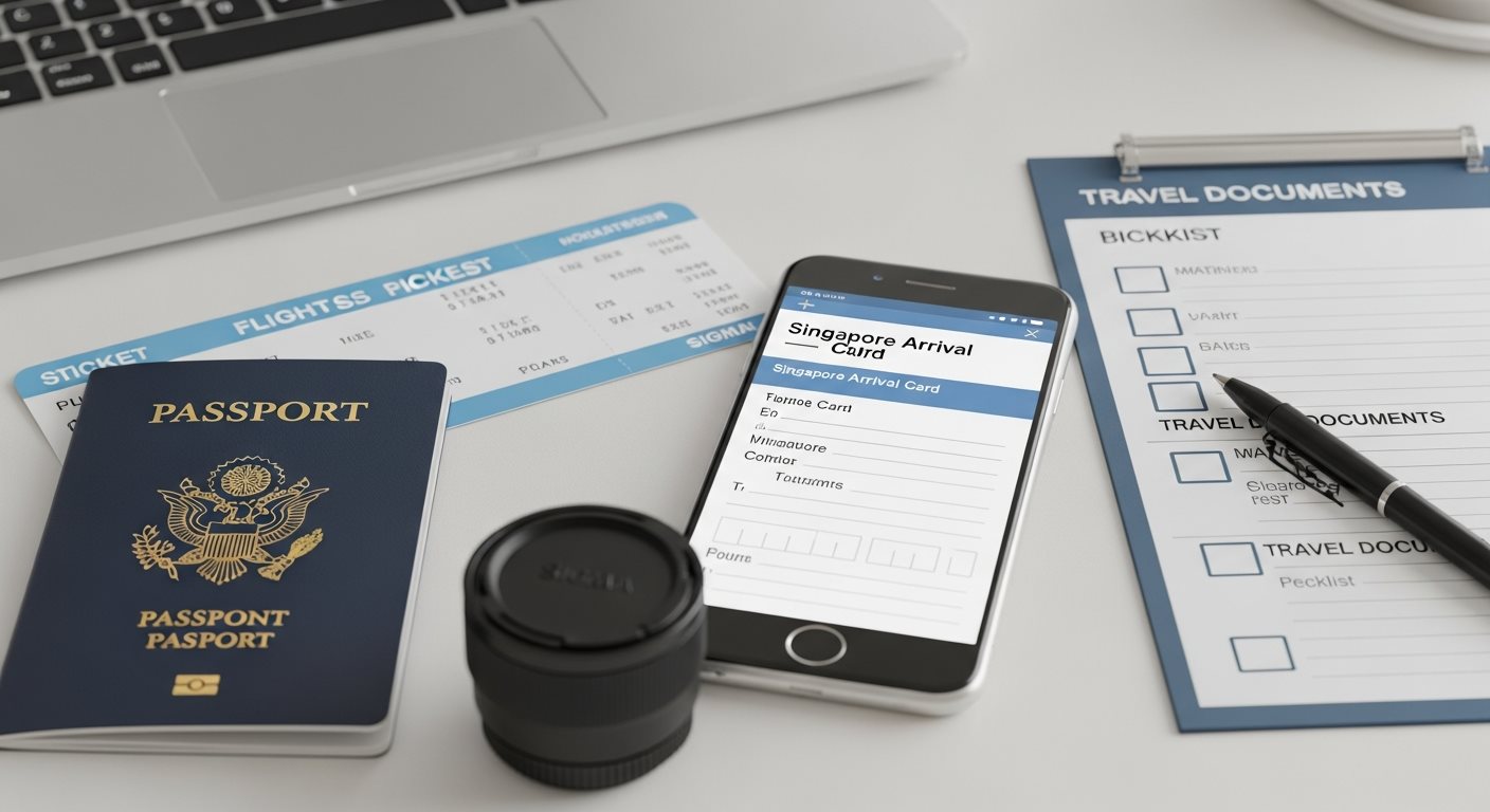 Required documents and information for Singapore Arrival Card application